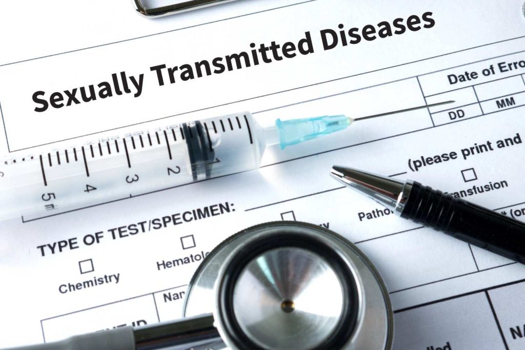 Close-up of a Sexually Transmitted Diseases form, essential for walk in STD testing in Shenandoah clinics.