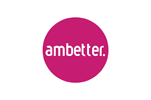 Ambetter logo in white text on a bright pink circle background insurance accepted for Same-Day STD Testing