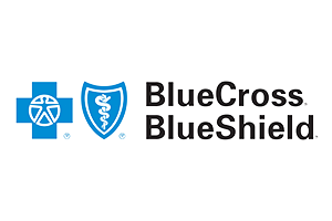 BlueCross BlueShield logo with blue cross and shield symbols insurance accepted for affordable STD testing